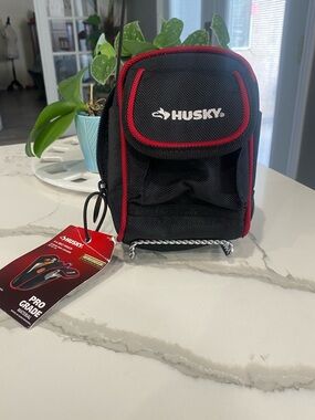 Sky Black/Red Compact Tool Pouch - Men Accessories